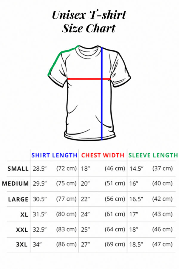 Size Chart T shirtS