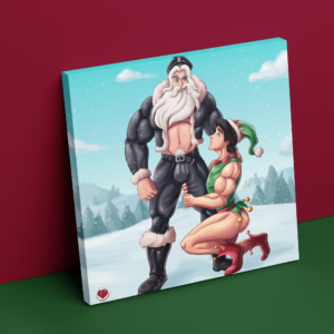 Christmas Triton Canvas