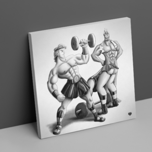 Prinsex of Finland Hero's Gym Canvas