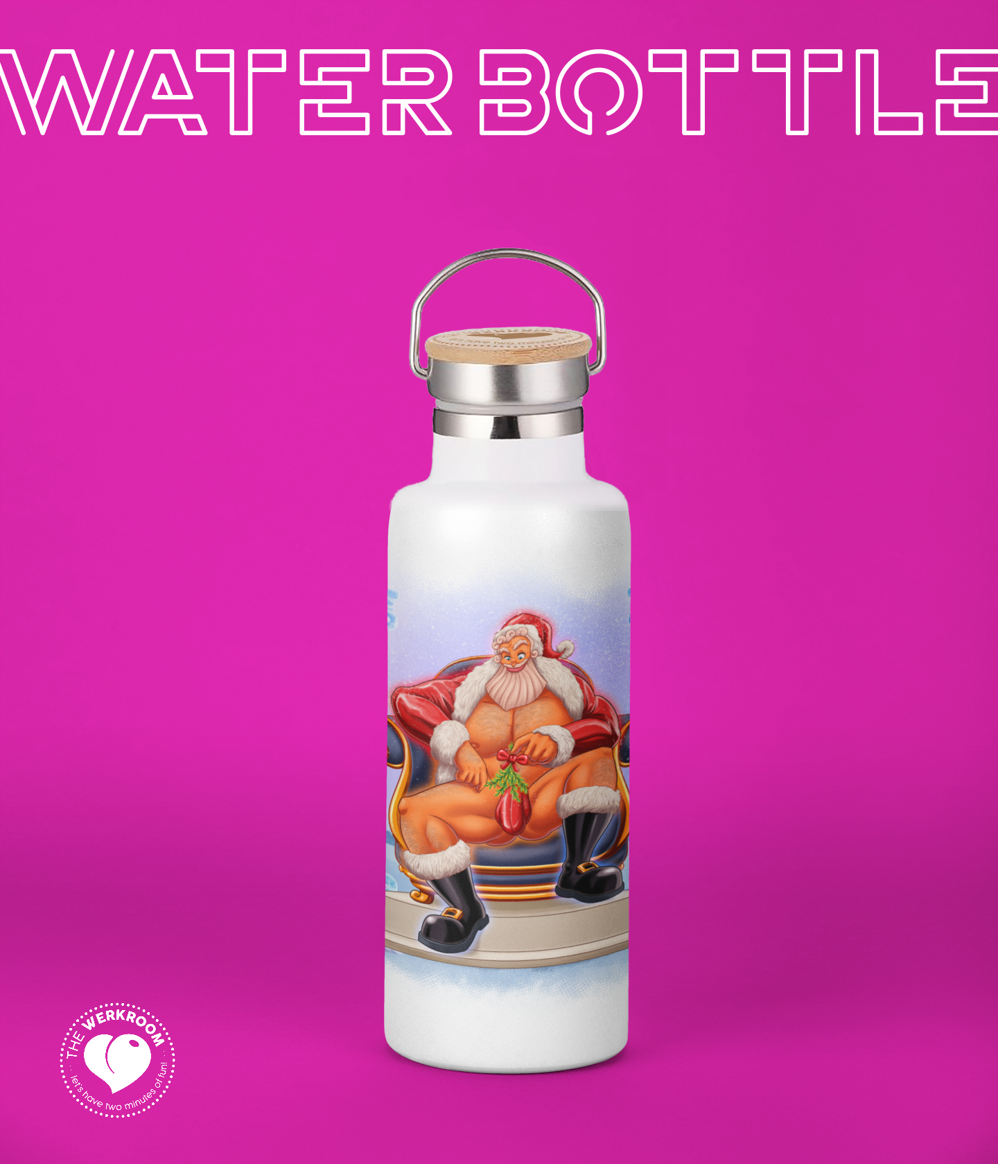 Water Bottle / Christmas - Zeus * thewerkroom.shop