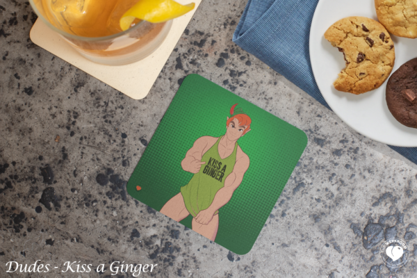 Dudes Kiss a Ginger Coasters