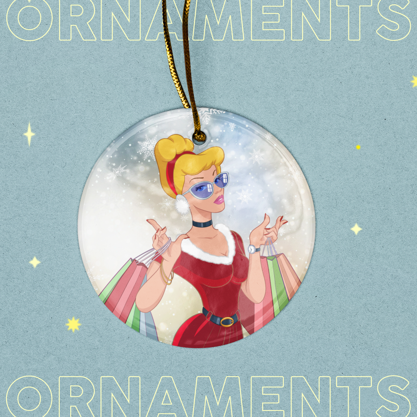 Boss Bitch Cinderella Ornament ()
