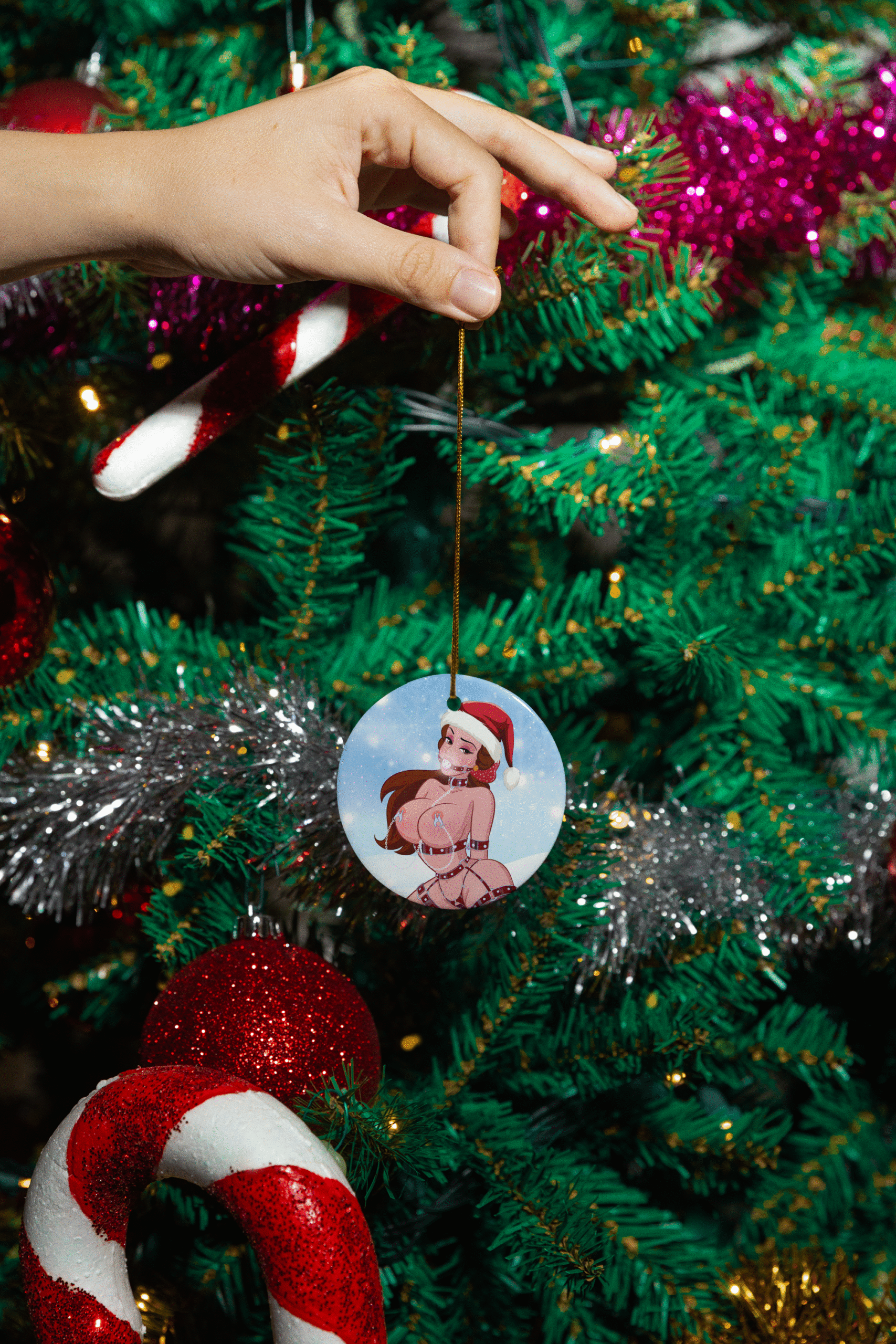 Christmas Fetish Nipple Clamps Ornament ()