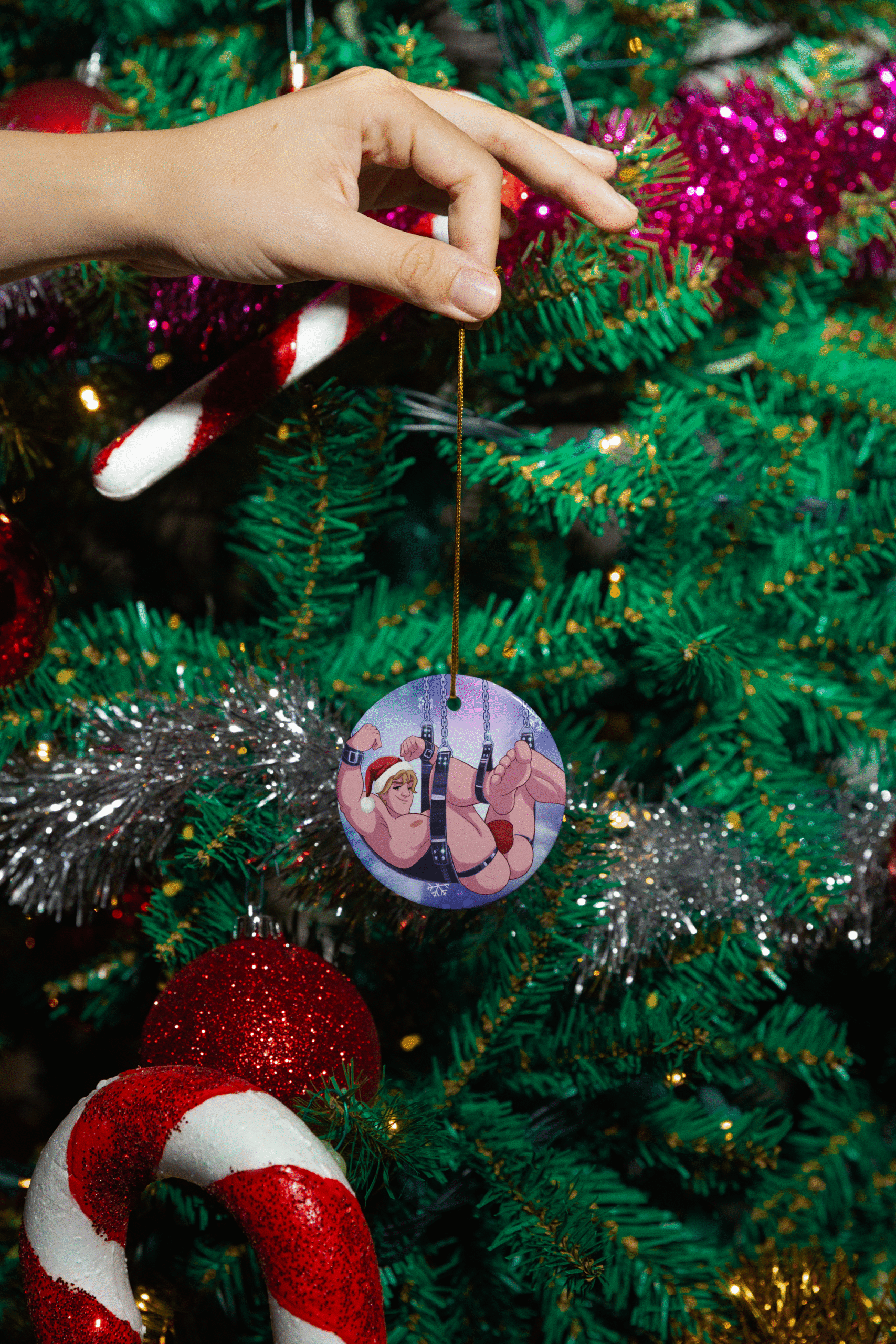 Christmas Fetish Sling Ornament ()