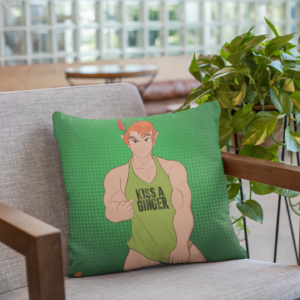 Dudes Kiss a Ginger Pillow ()