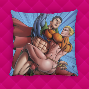 Im Close Aqua Superman Pillow ()
