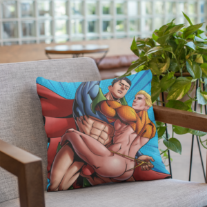 Im Close Aqua Superman Pillow ()