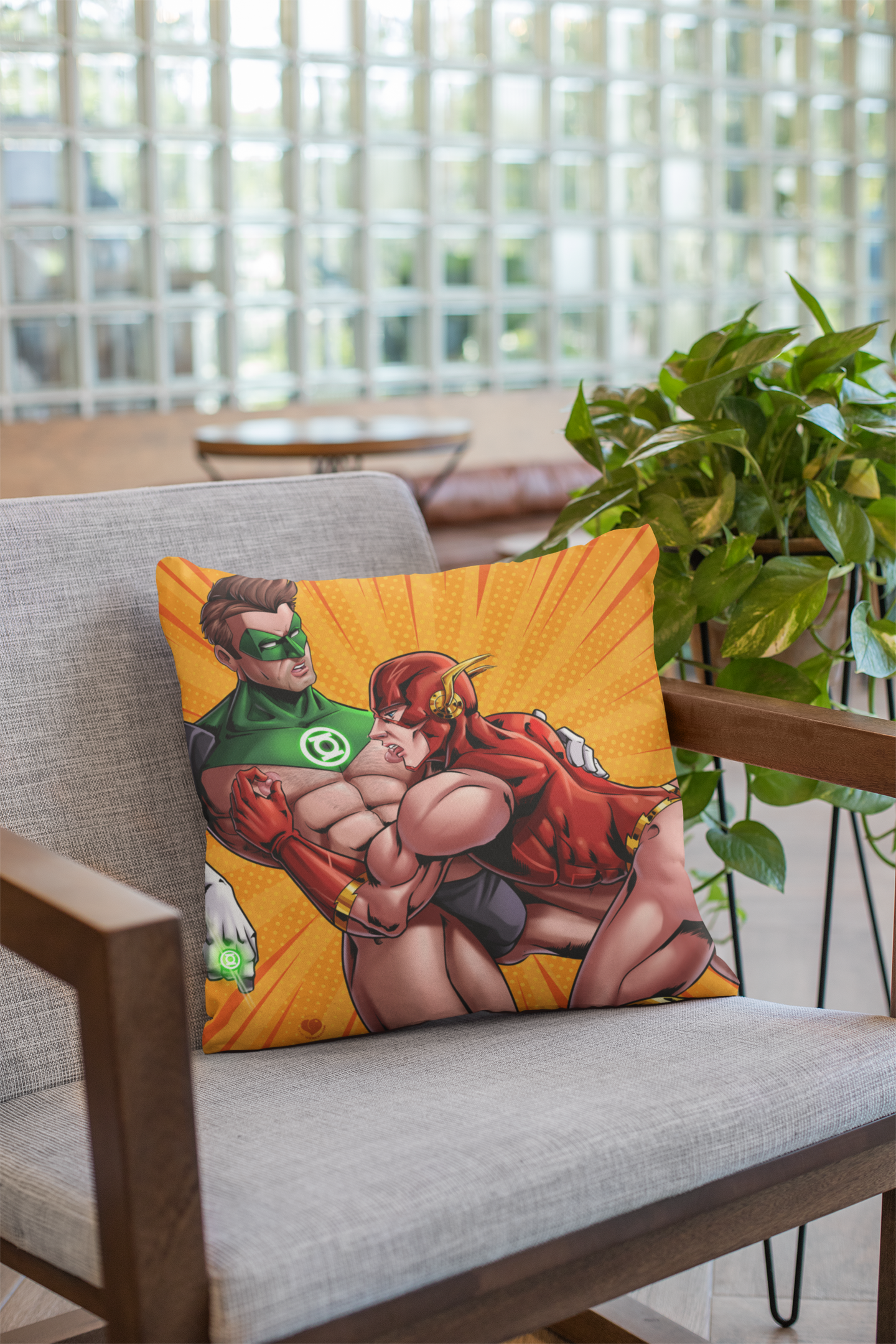 Im Close Green Flash Pillow ()