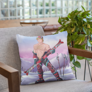 Jocks Skiing Kristoff Pillow ()