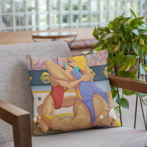 Jocks Wrestling Emperor Pillow ()