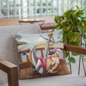 Villains Pin Up Captain Hook Pillow ()