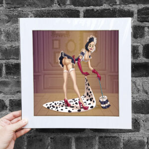 Villains Pin Up Cruella Large