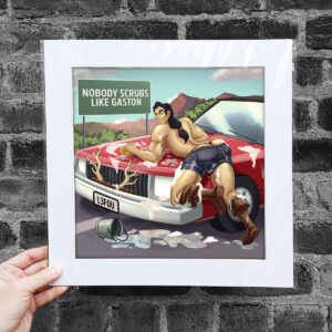 Villains Pin Up Gaston Large