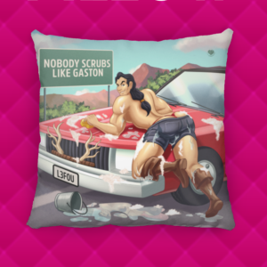 Villains Pin Up Gaston Pillow ()