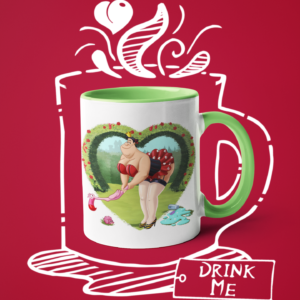 Villains Pin Up Queen of hearts ()