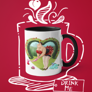 Villains Pin Up Queen of hearts ()