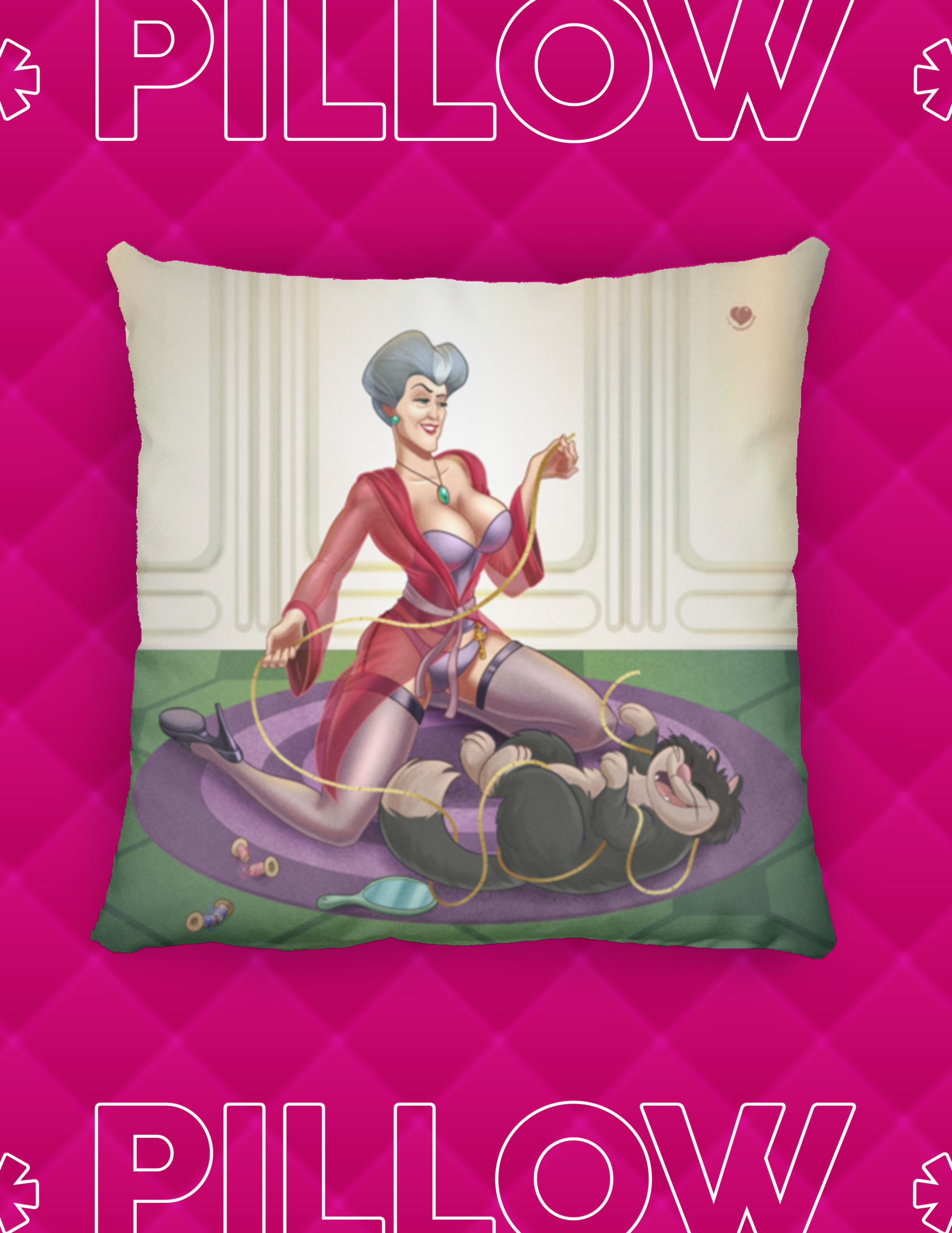 Villains Pin Up StepMother Pillow ()
