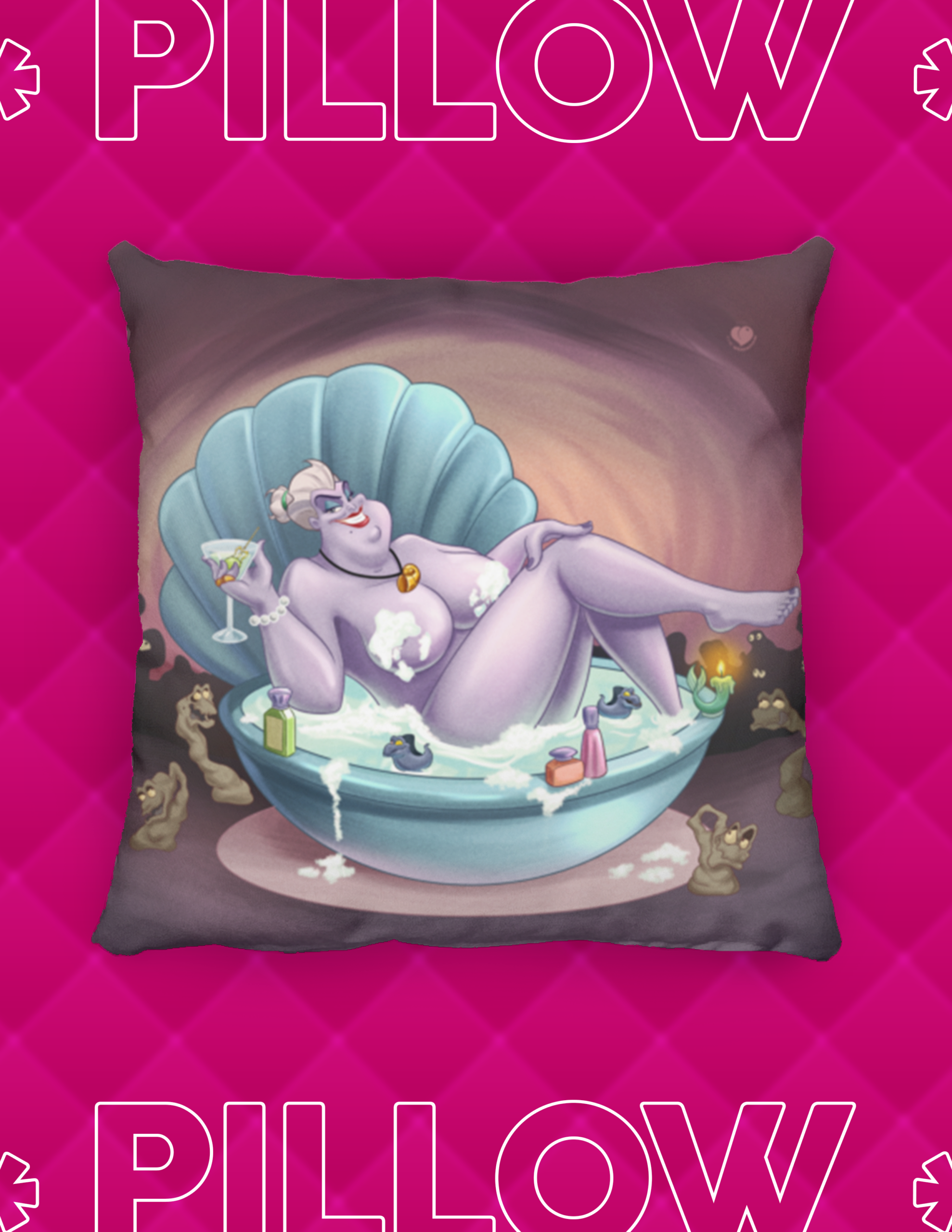 Villains Pin Up Ursula Pillow ()